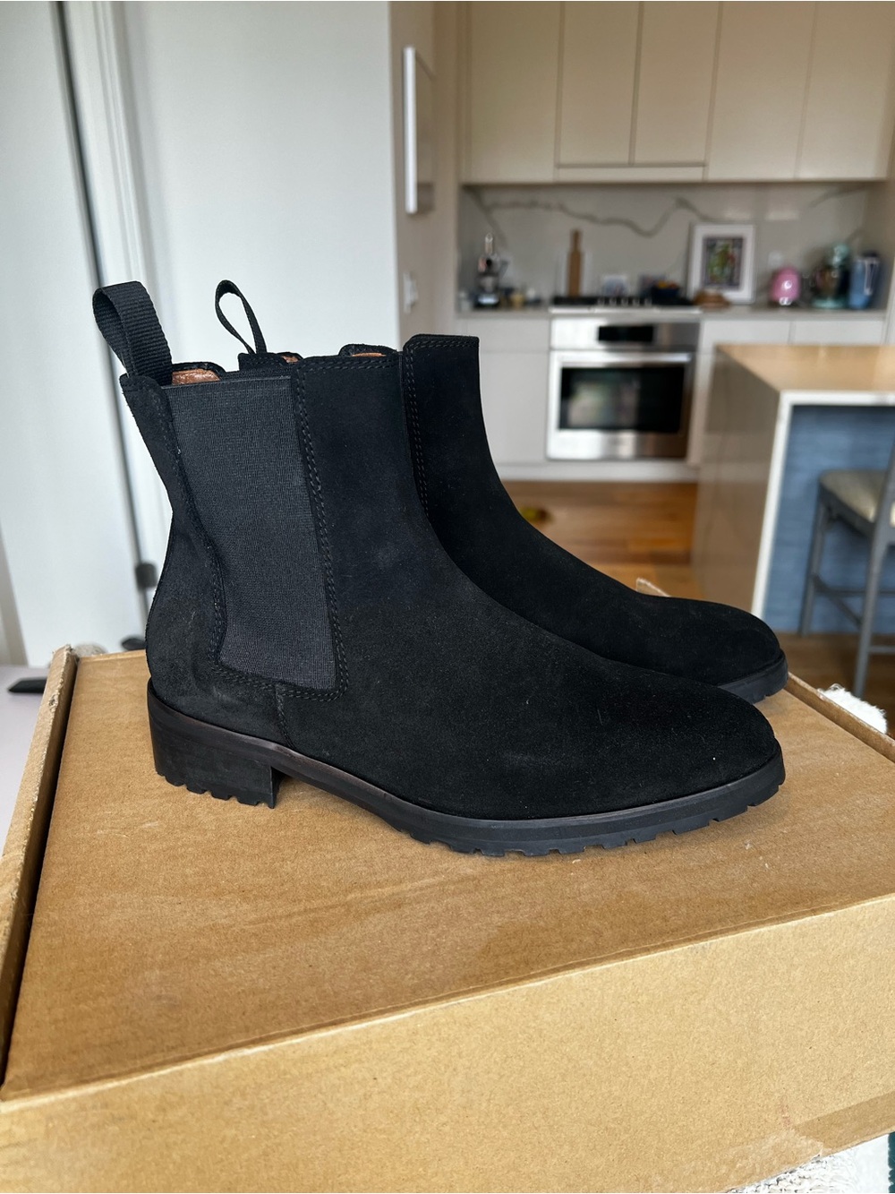 Margaux Women’s Black Suede Chelsea Boots